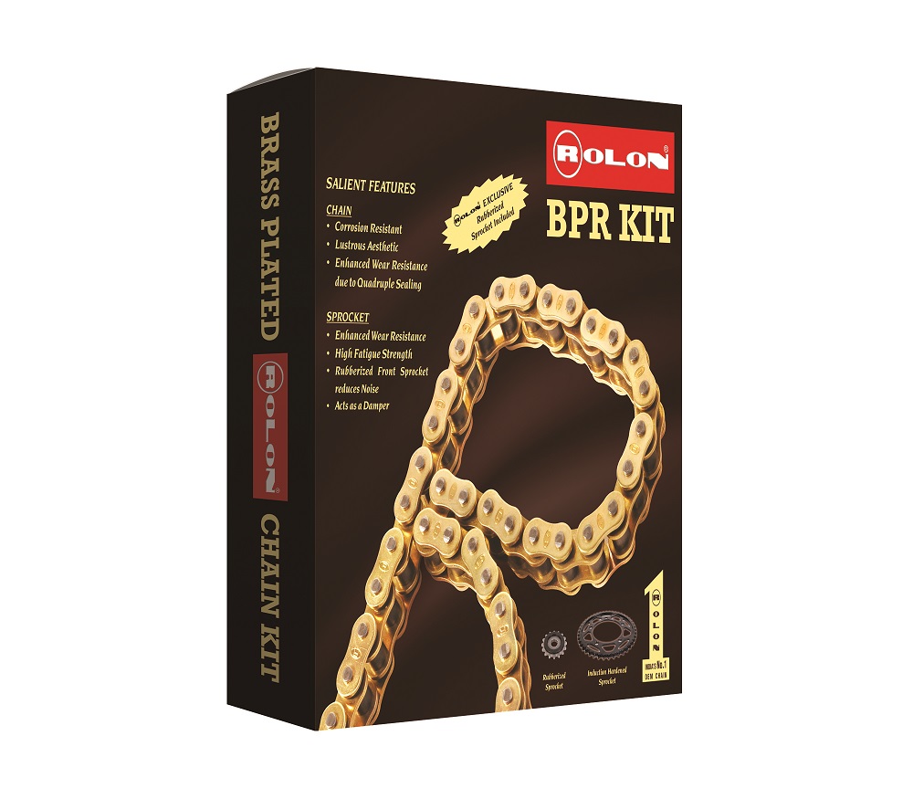 Brass Chain and Sprocket kit for PULSAR 200 RS - KIT HPORC 240